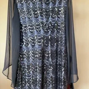 connected apparel Dresses Macys Evening Dress Sequined Navy